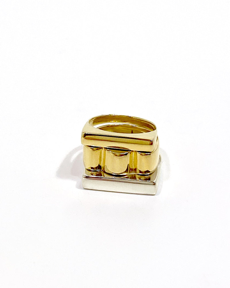 Medium Block Ring [gold vermeil]