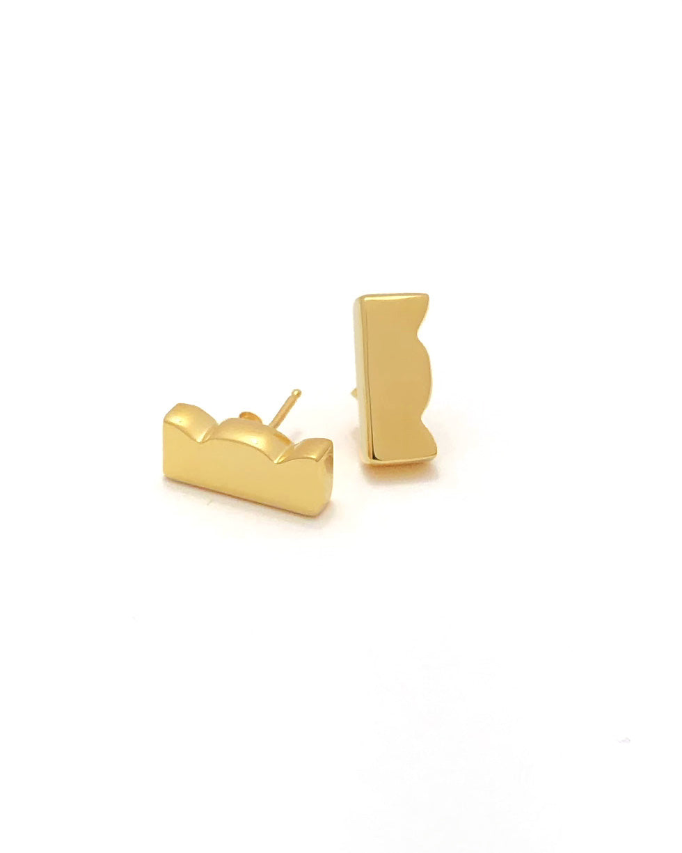 Cumulus Post Earrings [gold vermeil]
