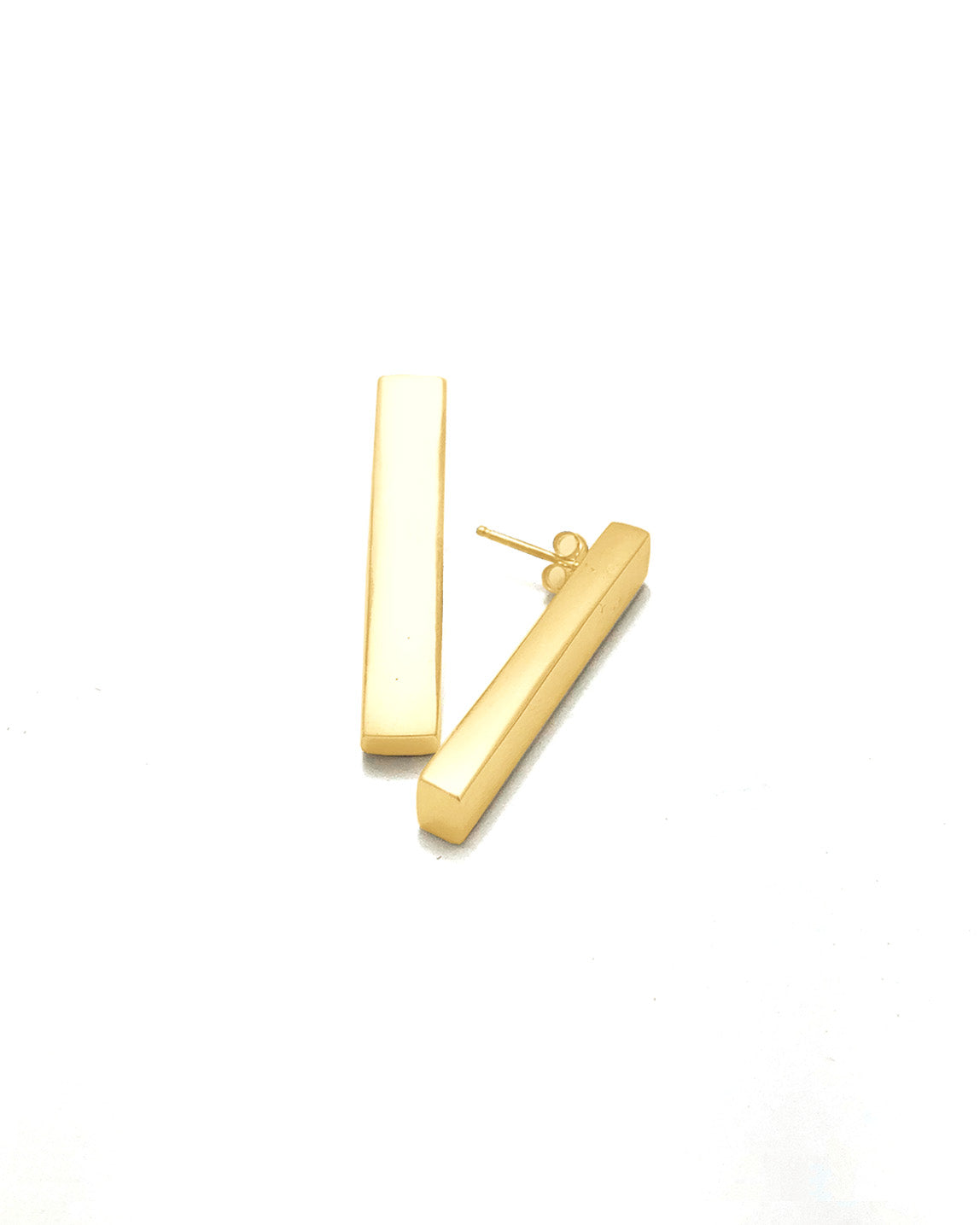 Rectangle Drop Earrings [gold vermeil]