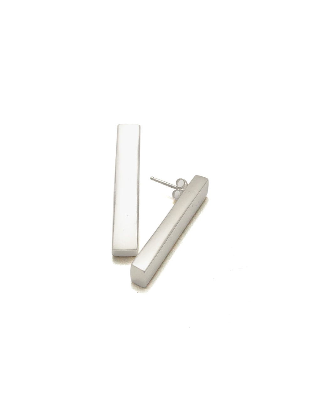 Rectangle Drop Earrings [sterling silver]