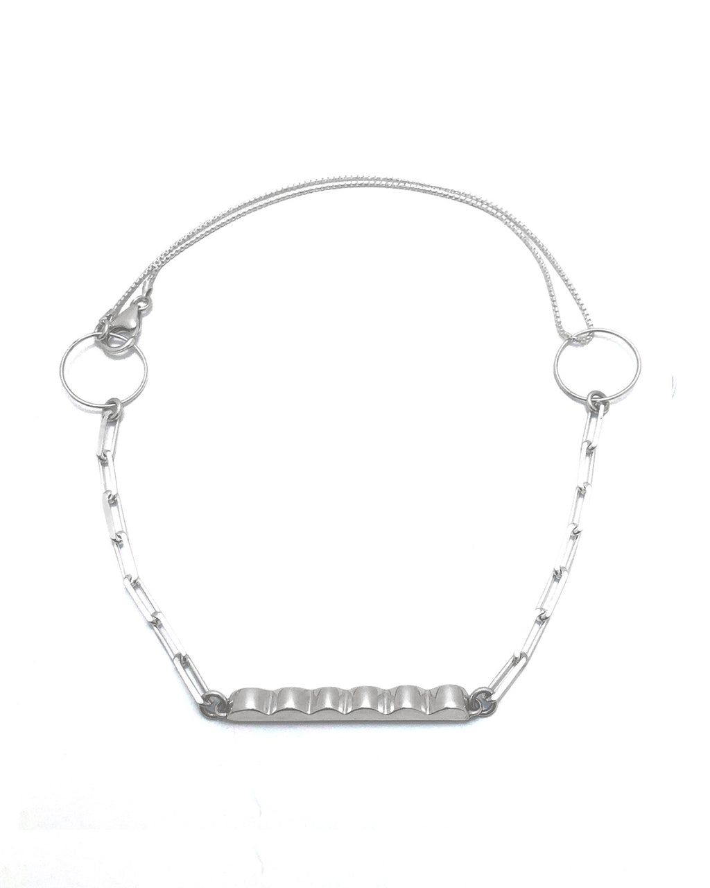 Scallop Extendable Necklace [sterling silver]