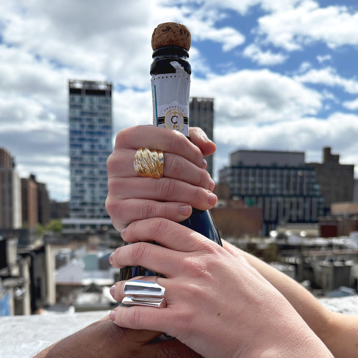 En Tournant Ring [gold vermeil]