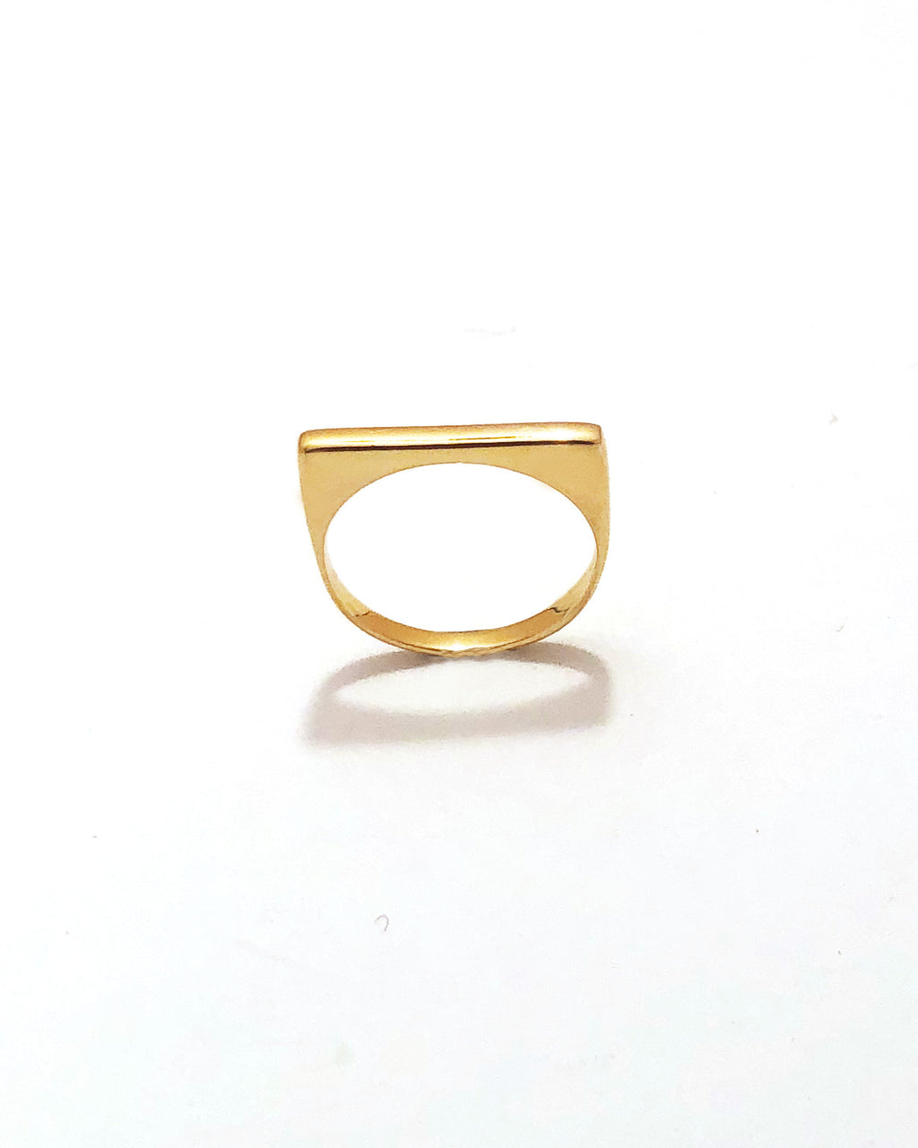 Small Block Ring [gold vermeil]