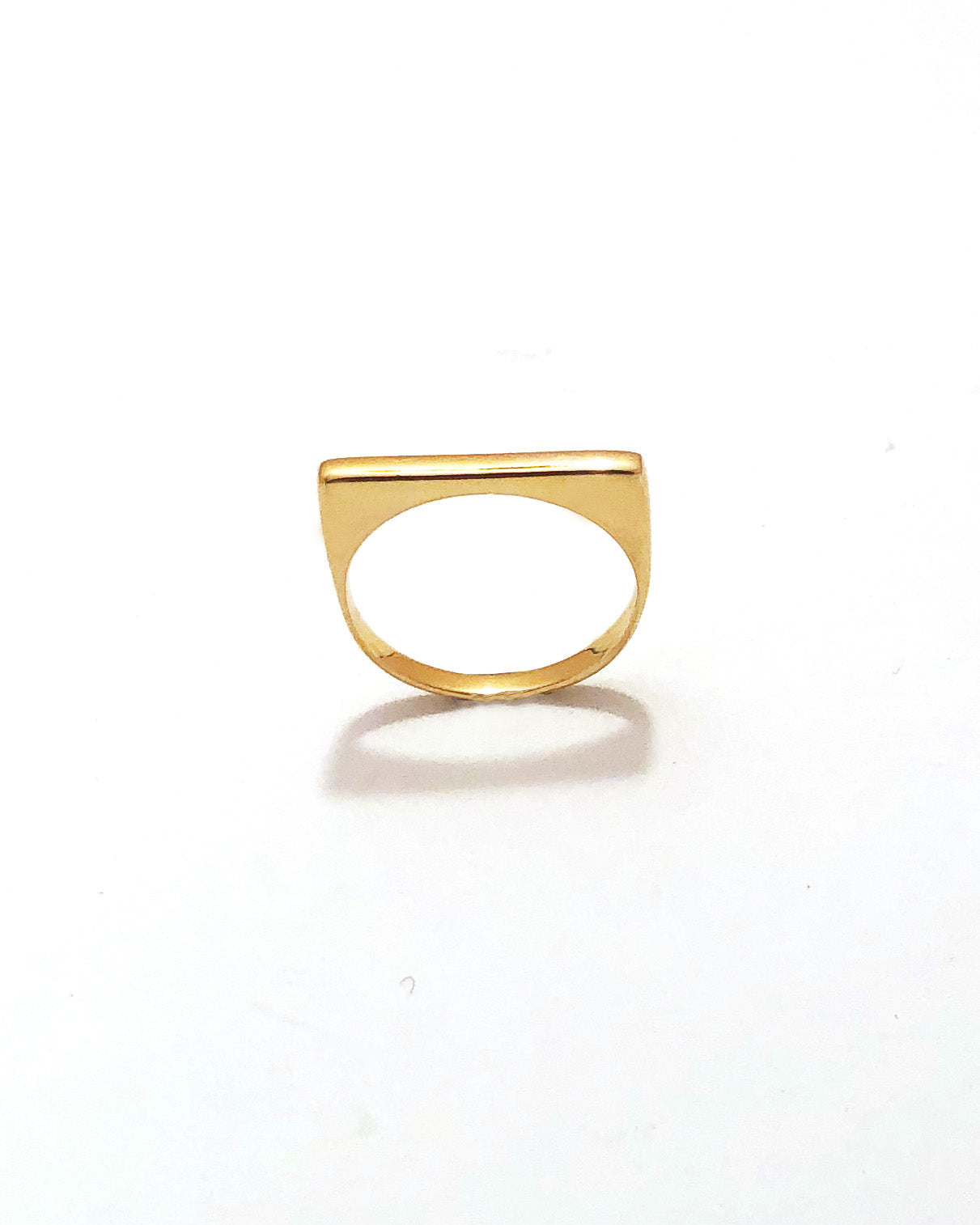 Small Block Ring [gold vermeil]