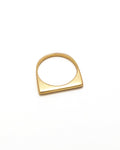 Small Block Ring [gold vermeil]