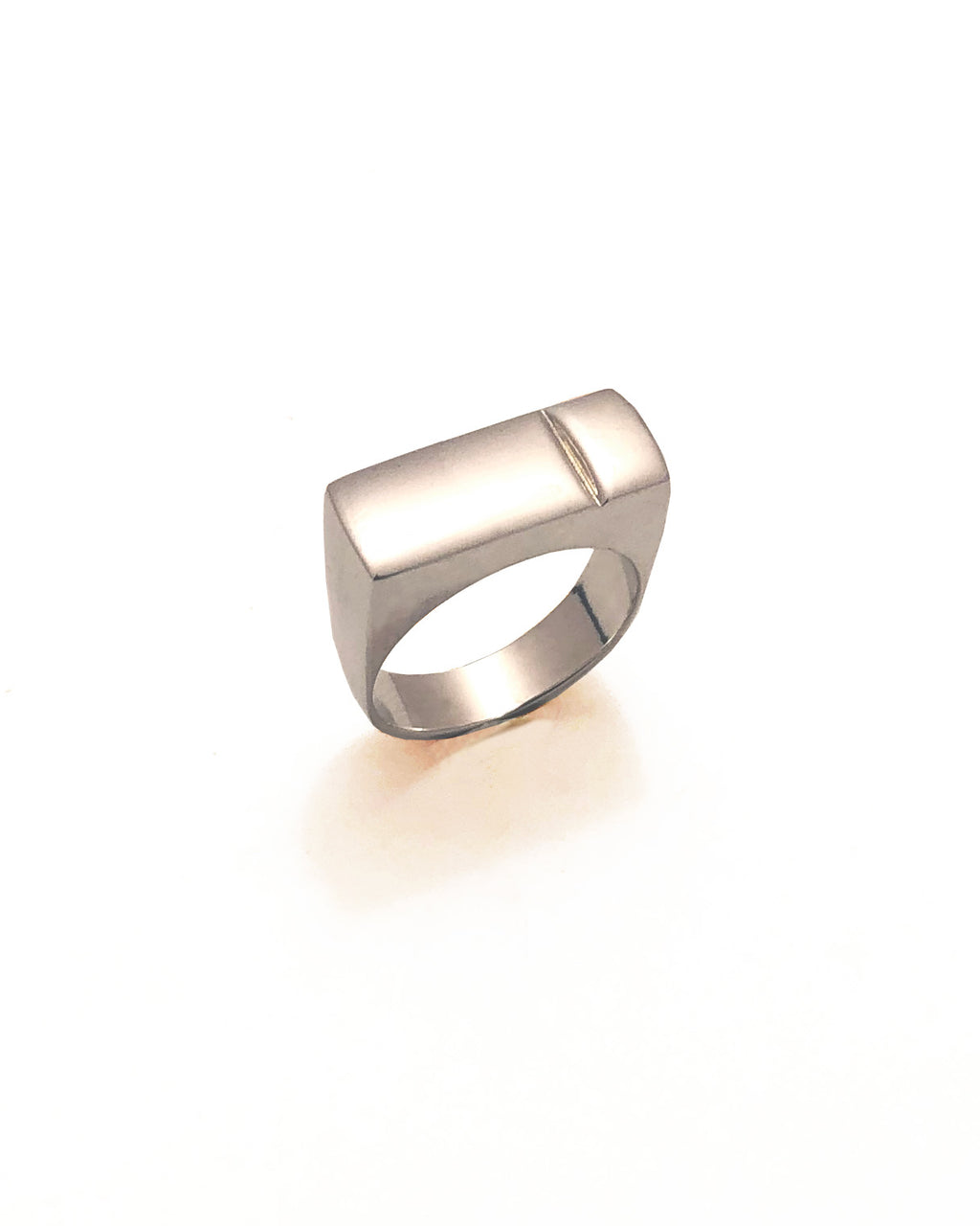 Large Block Ring [sterling silver]