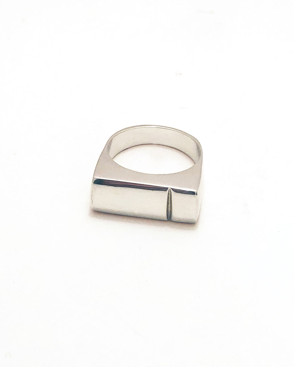 Large Block Ring [sterling silver]