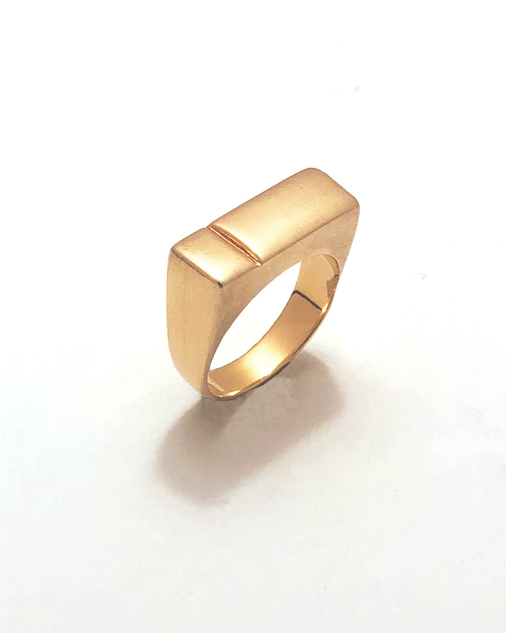 Large Block Ring [gold vermeil]