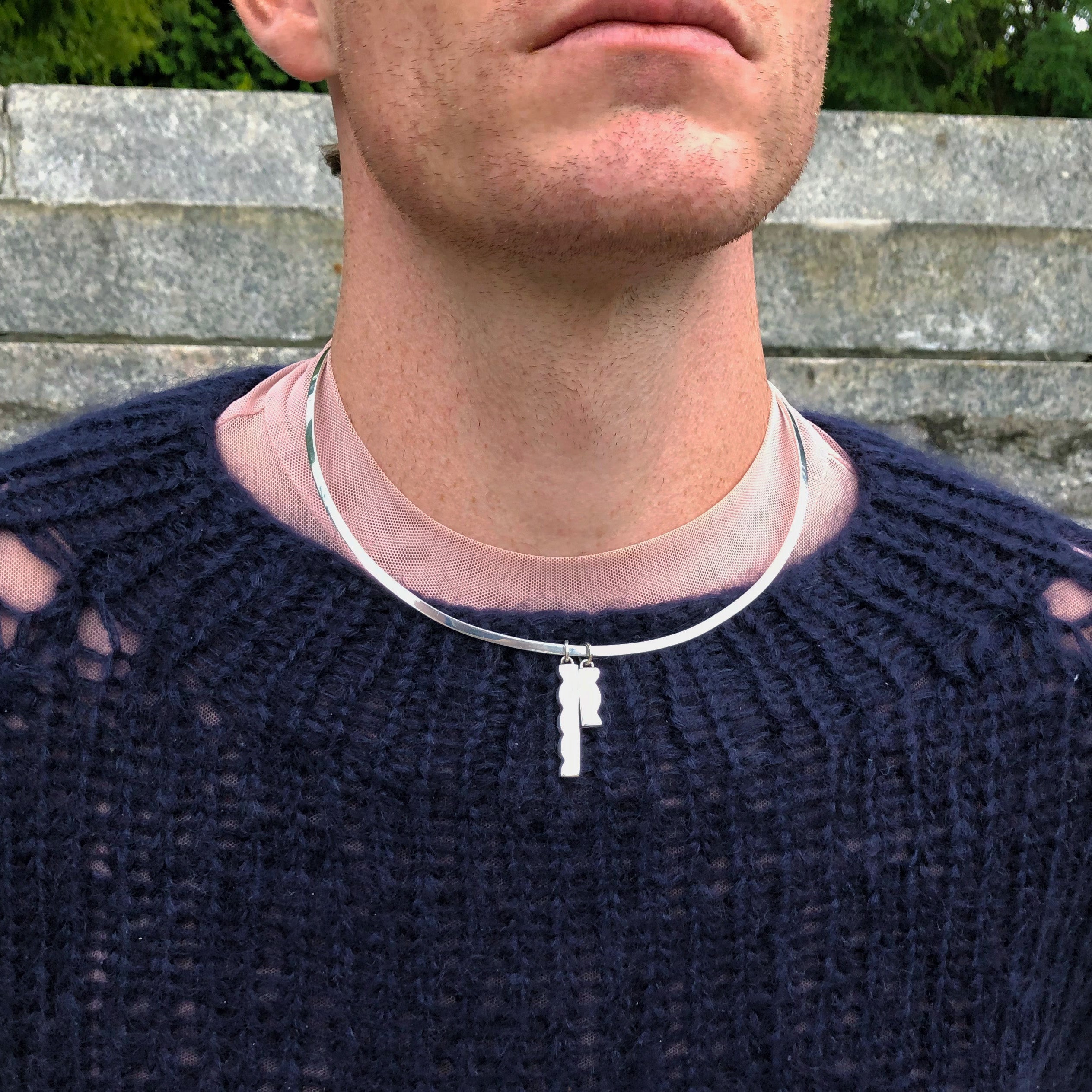 Cumulus Cuff Necklace [sterling silver]