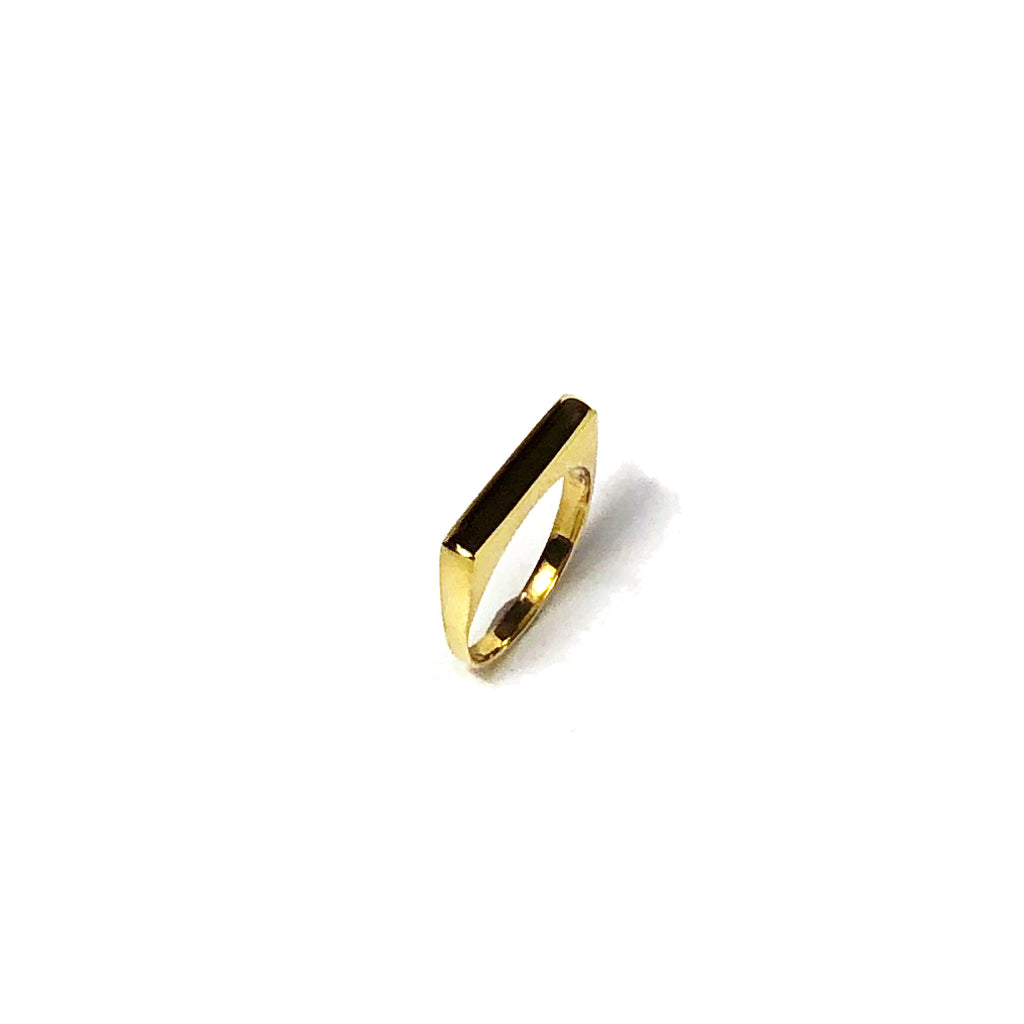 Medium Block Ring [gold vermeil]