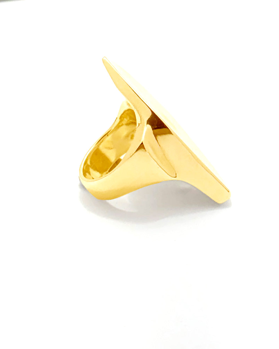 Rond De Jambe Ring [gold vermeil]