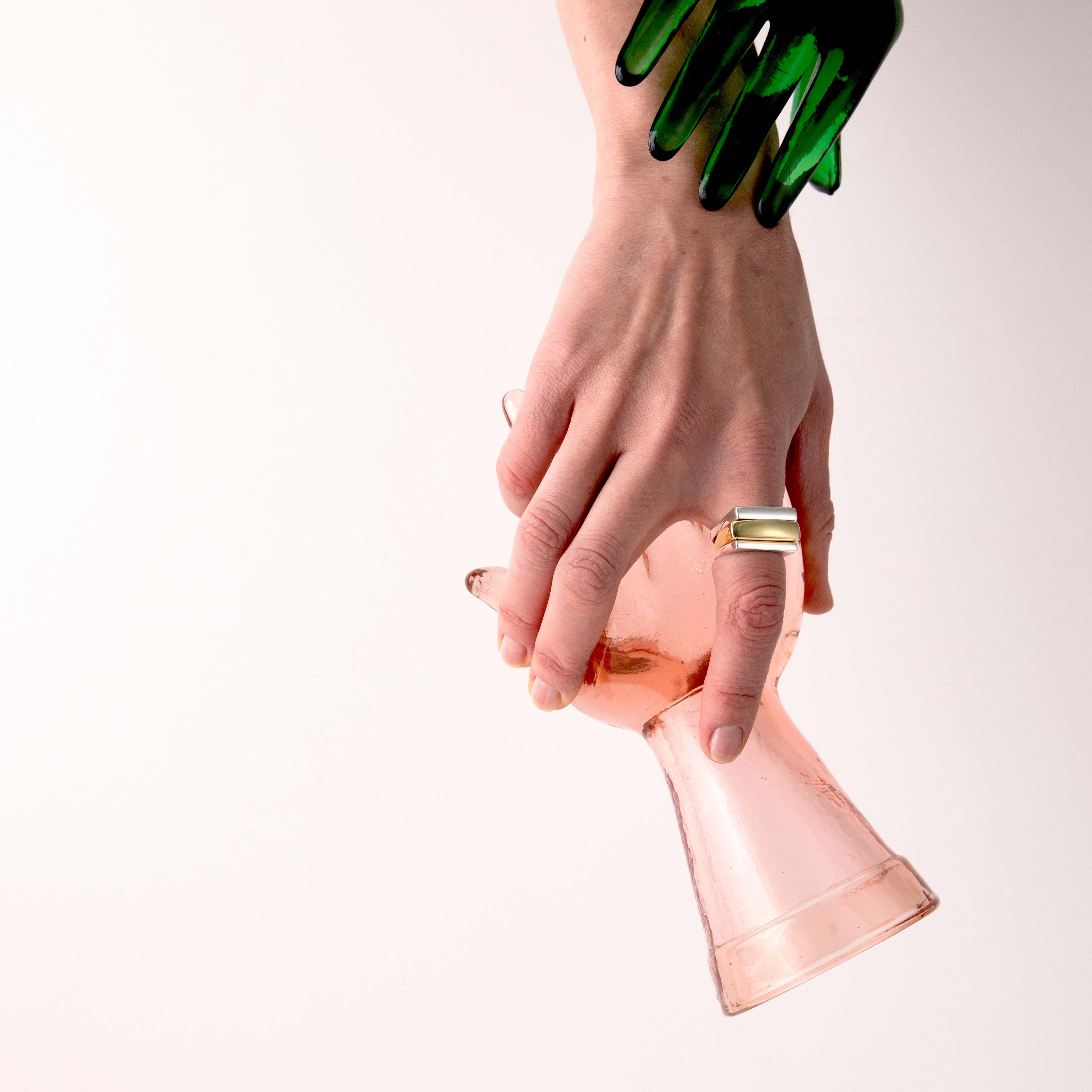 Medium Block Ring [sterling silver]