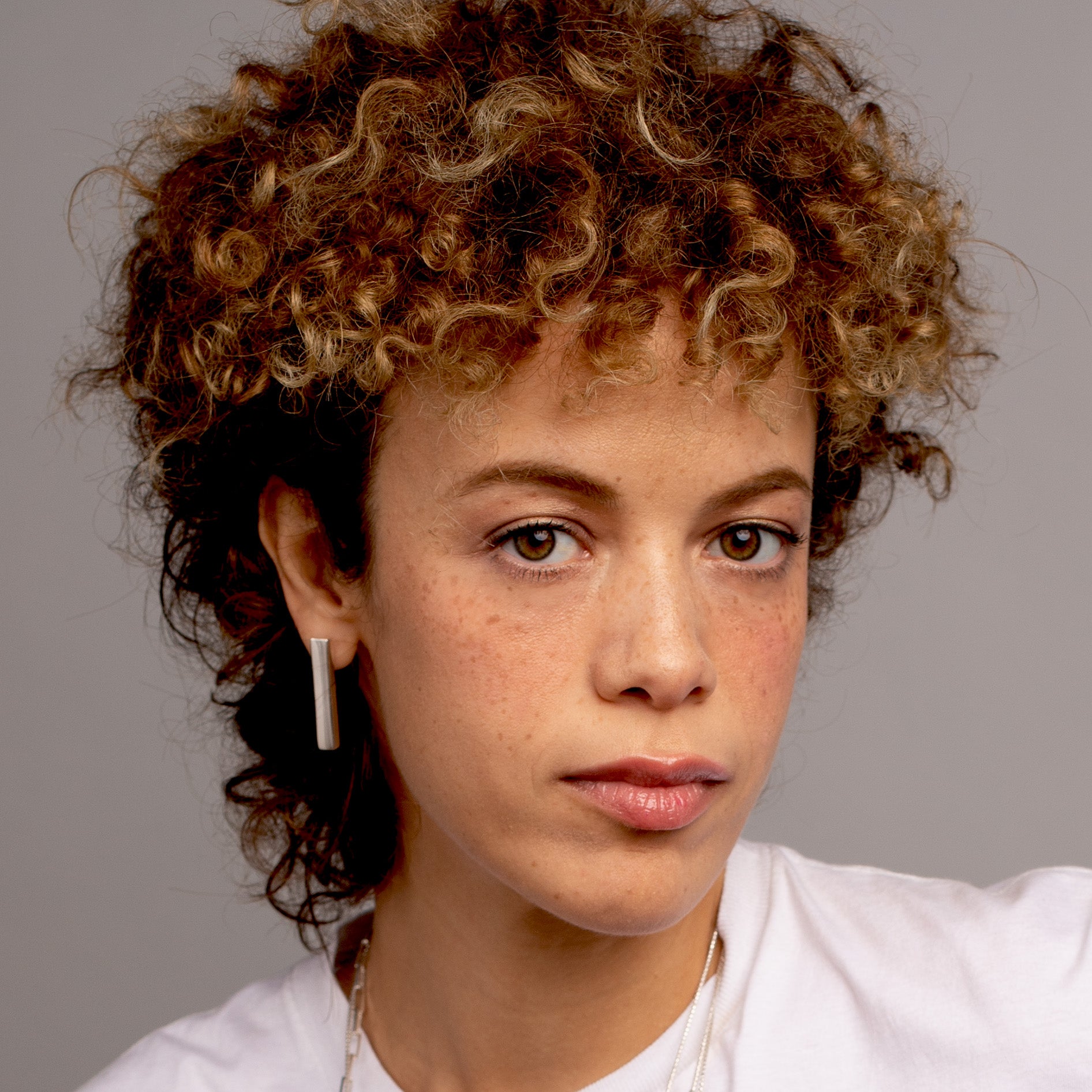 Rectangle Drop Earrings [sterling silver]