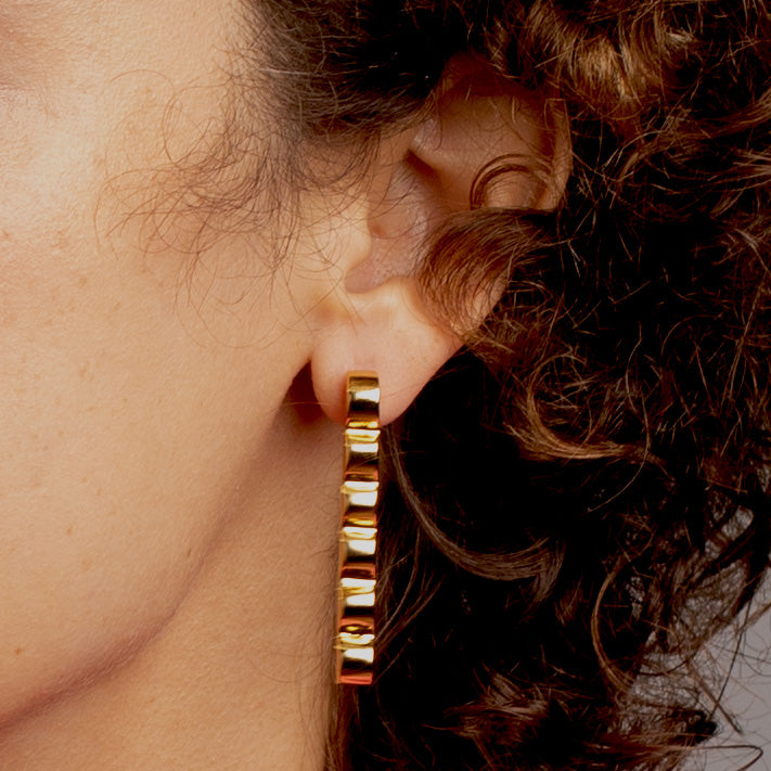 Scallop Drop Earring [gold vermeil]