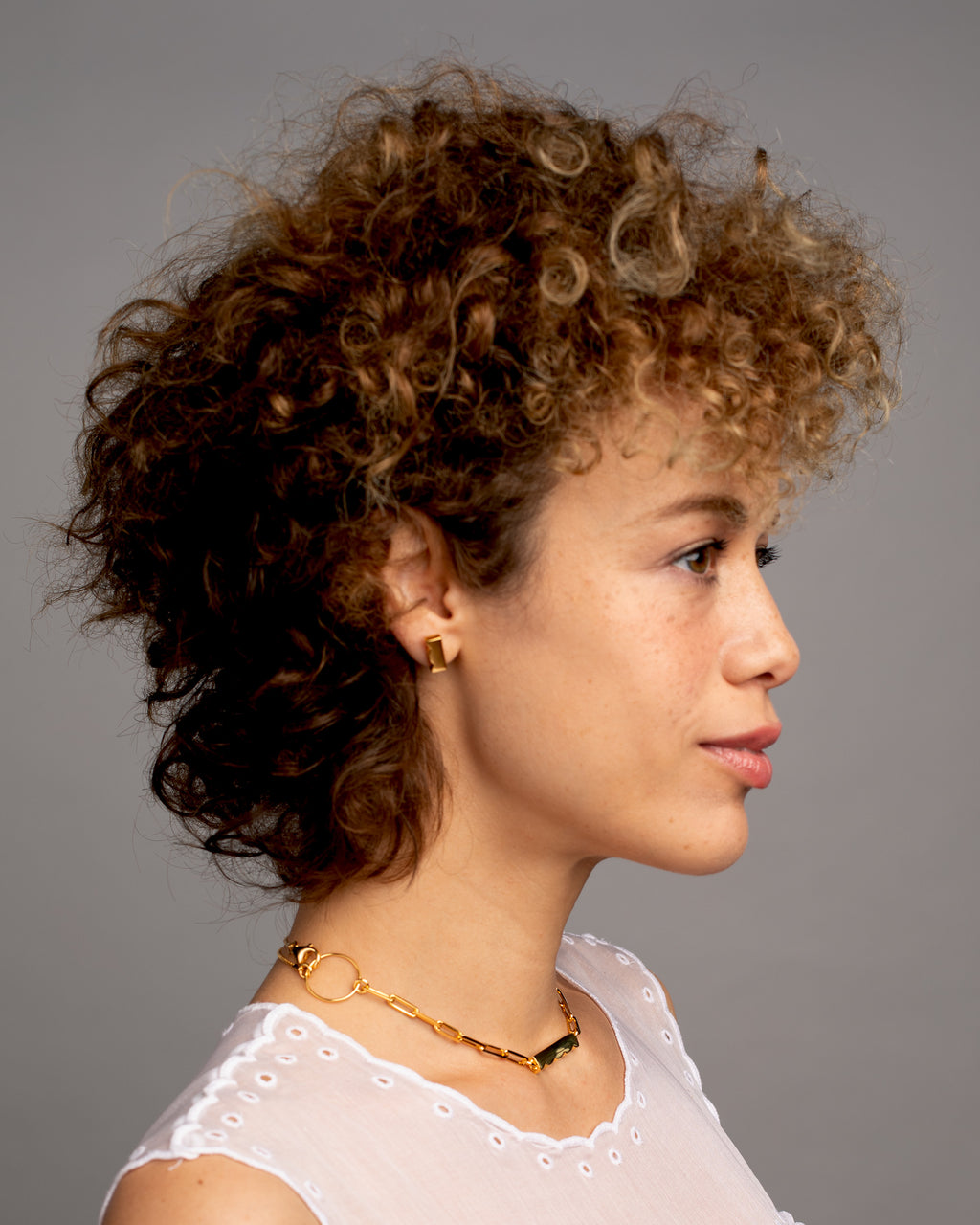 Cumulus Post Earrings [gold vermeil]