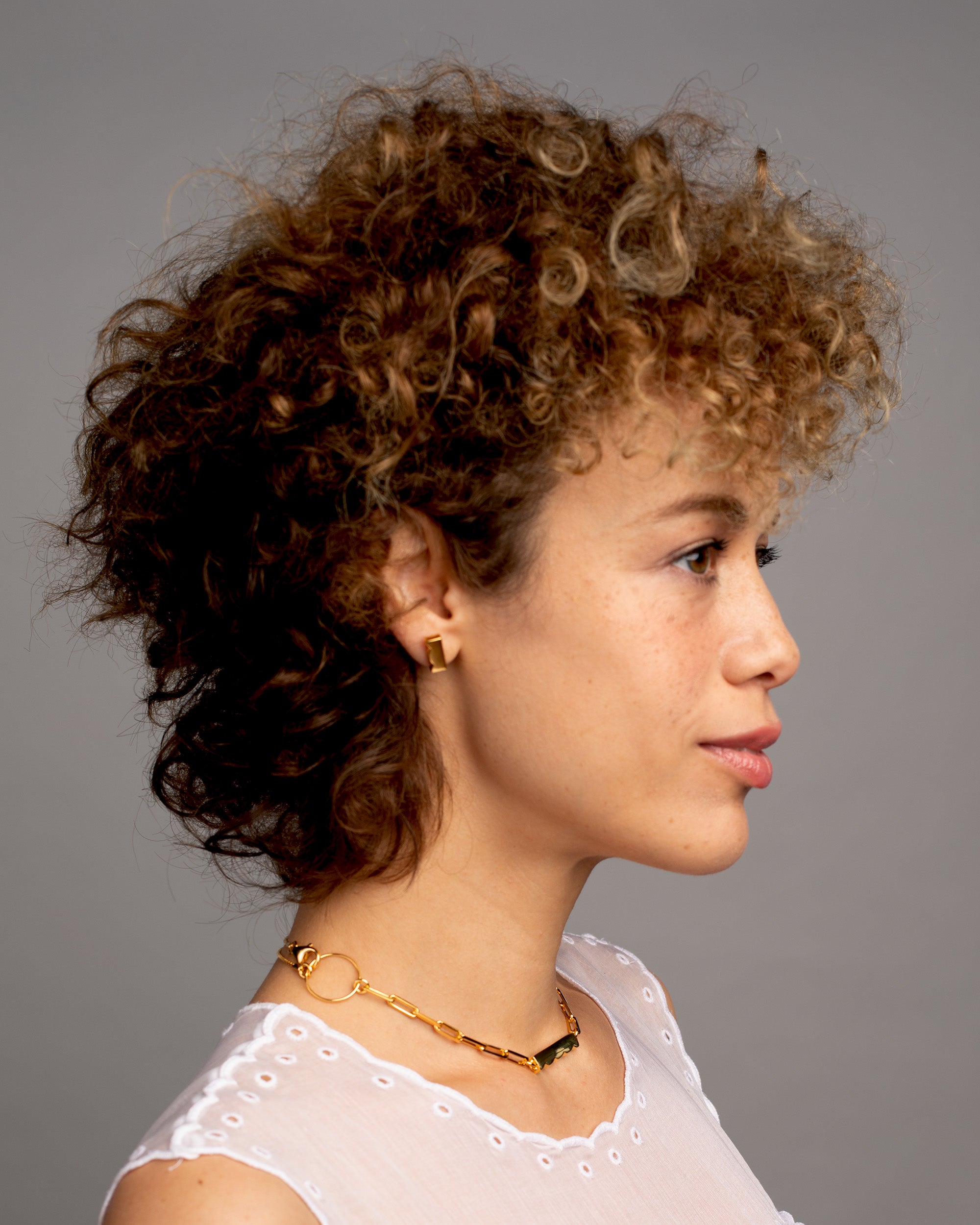 Cumulus Post Earrings [gold vermeil]